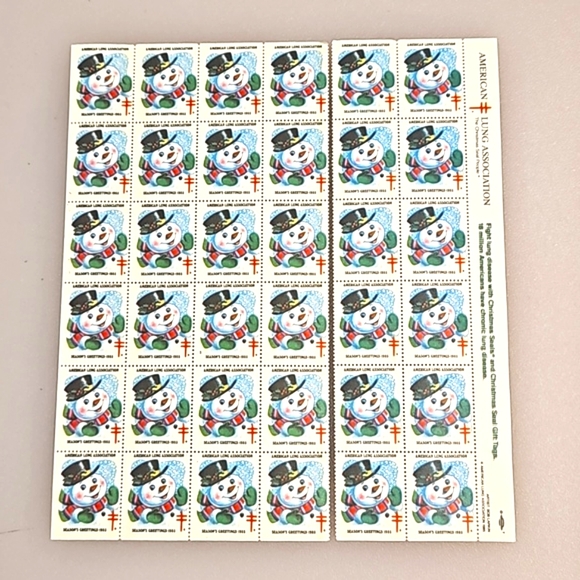 American Lung Association Other - American Lung Association 'The Christmas Seal People' 1985 Snowman holiday